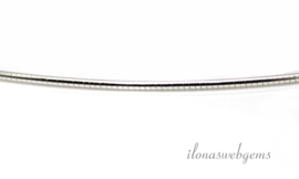 4 stuks sterling zilveren Omega choker 39cm