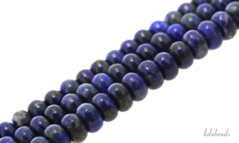 10 strengen Lapis lazuli kralen rondel ca. 8x6mm