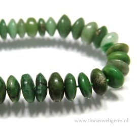 African Jade discs ca. 15x4mm (i16)