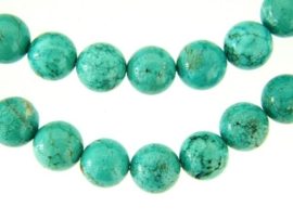 Howliet turquoise rond ca. 10mm