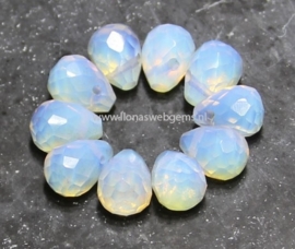 5 stuks Opaliet kralen facet druppels 9x7mm (Pe4-10)