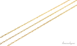 3 meter 14k/20kGold filled schakels / ketting  ca. 1.3mm