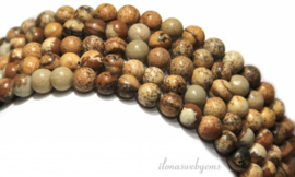 10 Strengen Woestijn Jaspis kralen rond ca. 10mm