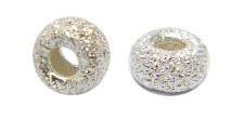 50 stuks sterling zilveren kraaltje stardust ca. 3mm