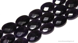 Amethyst facet kralen ca. 18x6mm (G79)