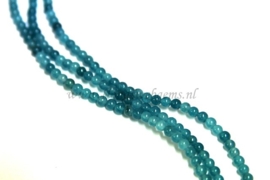 Jade petrol blauw rond ca. 4.5mm