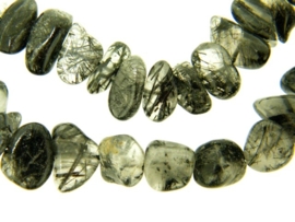 (Rutiel) Toermalijnkwarts nuggets ca. 10mm