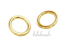 300 stuks vermeil oogje open ca. 5x1mm