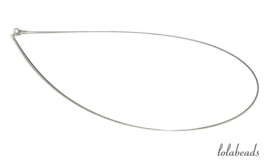 4 stuks sterling zilveren Omega choker 45cm