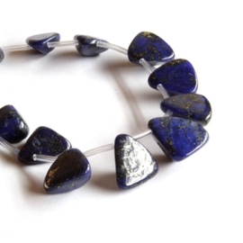 Lapis lazuli side drill choker  met veel Pyriet