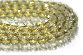 Lemonquartz grote facet rond ca. 6mm (i25)