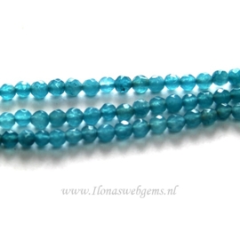 Jade turquoise facet rond ca. 4mm (i84)