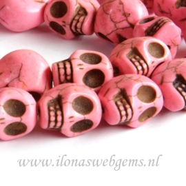 Howliet skulls zacht roze ca. 18mm (M12)