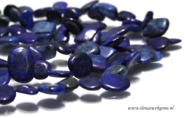 Lapis Lazuli kralen side drill bol ca. 9-15mm (i97)