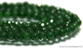 Jade kralen facet rond ca. 4mm (H78)