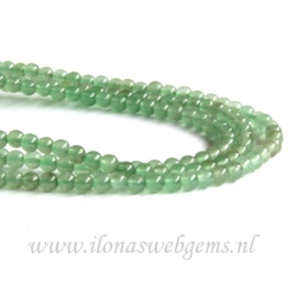 Jade groen rond ca. 3,5mm