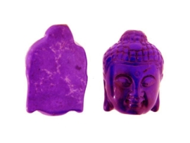 Howliet Buddha paars ca. 30x20x12mm