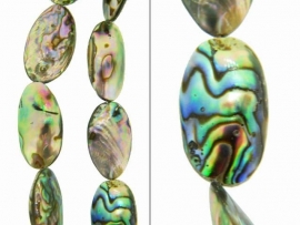 Abalone kralen ovaal ca. 20x12x6mm