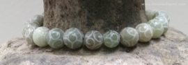 Carved new Jade rond ca. 14mm (J51)