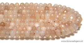 Pink Aventurine kralen facet rondel ca. 6x4mm (L5r)