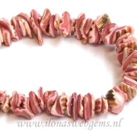 Parelmoer roze ca. 2-3x12mm (F11b)