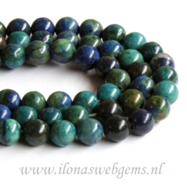 Chrysocolla rond ca. 8mm