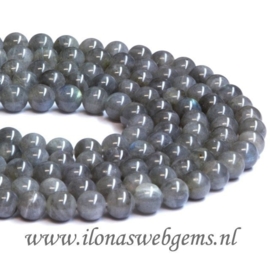 Labradoriet rond ca. 10mm A kwaliteit (i157)