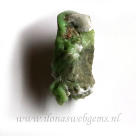 Chrysopraas side drill kraal / hanger ca. 70x28x23mm (M212-1)