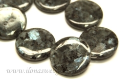 Larvikiet coins ca. 35x8mm