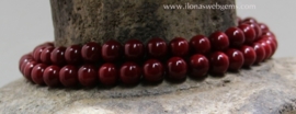Koraal rood rond ca. 9mm (Q12)