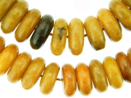 Jade discs ca. 18x8mm