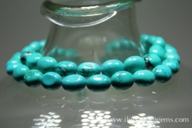 Turquoise Howliet kralen ca. 16x13x9mm (M157)