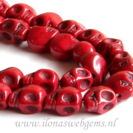 Howliet skulls rood ca. 13mm