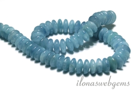 Blue sponge Quartz discs ca. 14x6mm(J34)