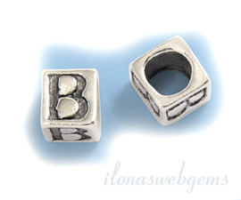 25 stuks Sterling zilveren kraal 5x5x5mm B