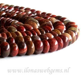 Jaspis rood mix ca. 10x5mm