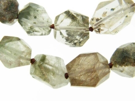 Garden chrystal (Lodolite) free shape choker