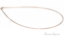 4 stuks rosé vermeil Omega choker 39cm