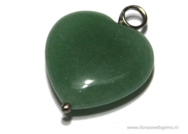 Jade hanger hart ca. 20x7mm (i22B)