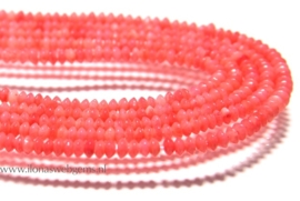 Koraal kralen roze discs mini ca. 3x2mm (G33)