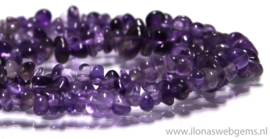 Ca. 40cm Amethyst split fijn ca. 4mm (L3a)