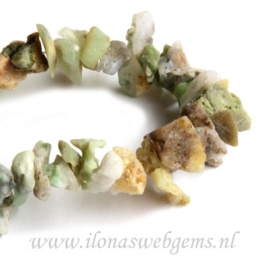 Chrysopraas rough ca. 6 tot 15mm
