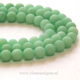 Jade mat mint groen rond ca. 12mm