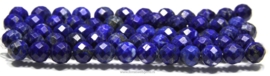 Lapis lazuli kralen facet rond ca.8mm (Q63b)