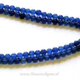 Jade blauw rond ca. 4,5mm