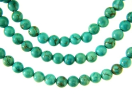 Howliet turquoise rond ca. 4mm