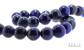 10 strengen Lapis Lazuli rond ca.8mm AA kwaliteit