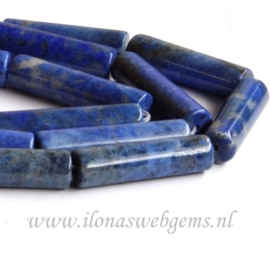 Lapis lazuli cilinders ca. 32x8mm