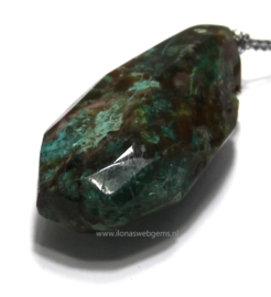 Chrysocolla hanger ca. 44x22x15mm (M115g)