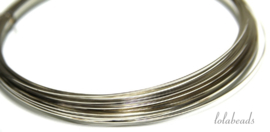 14 meter Silverfilled draad vierkant ca. 0,5mm / 24 gauge half hard